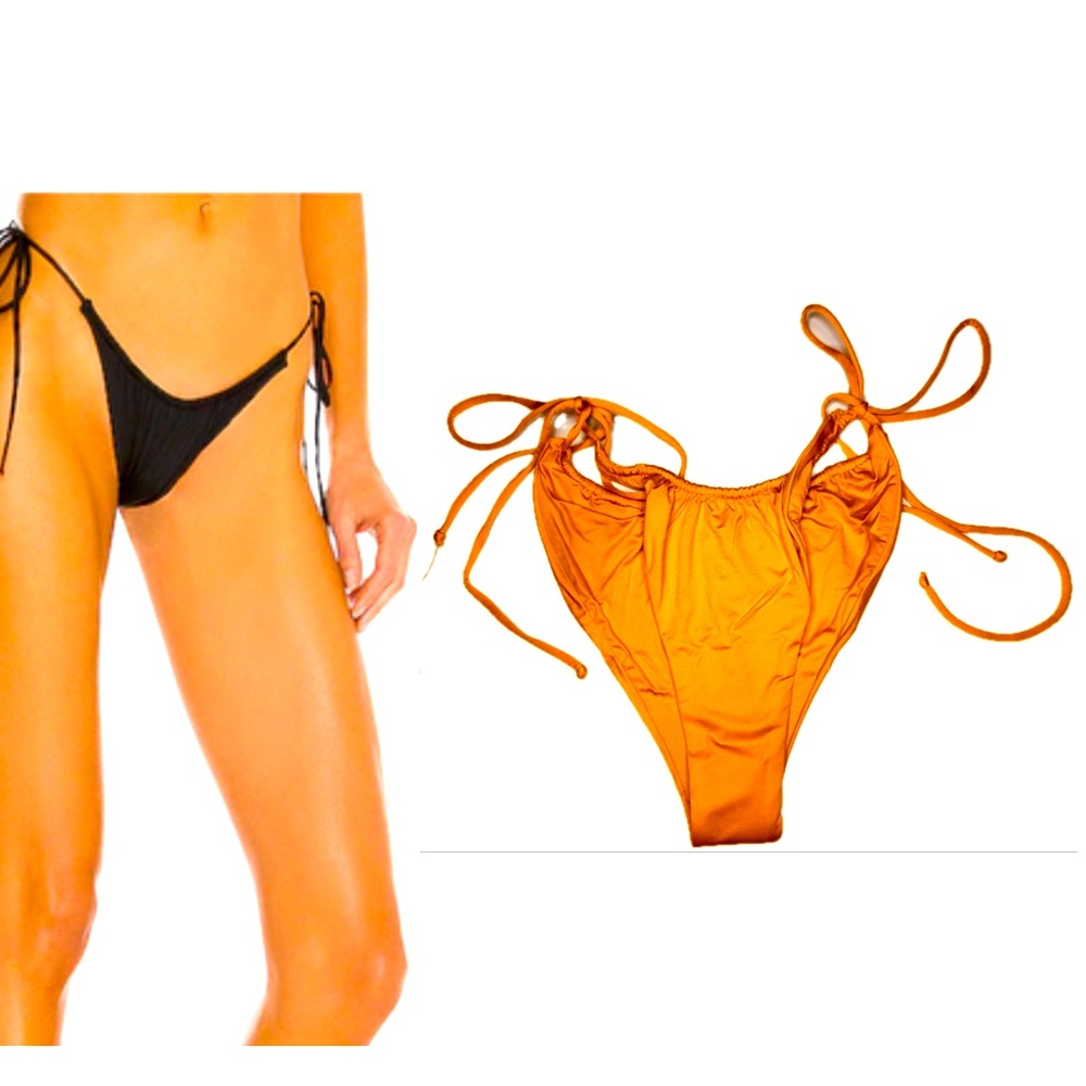 Monica Hansen Miami Vice Sun Orange Bikini Bottom Women’s New Tag